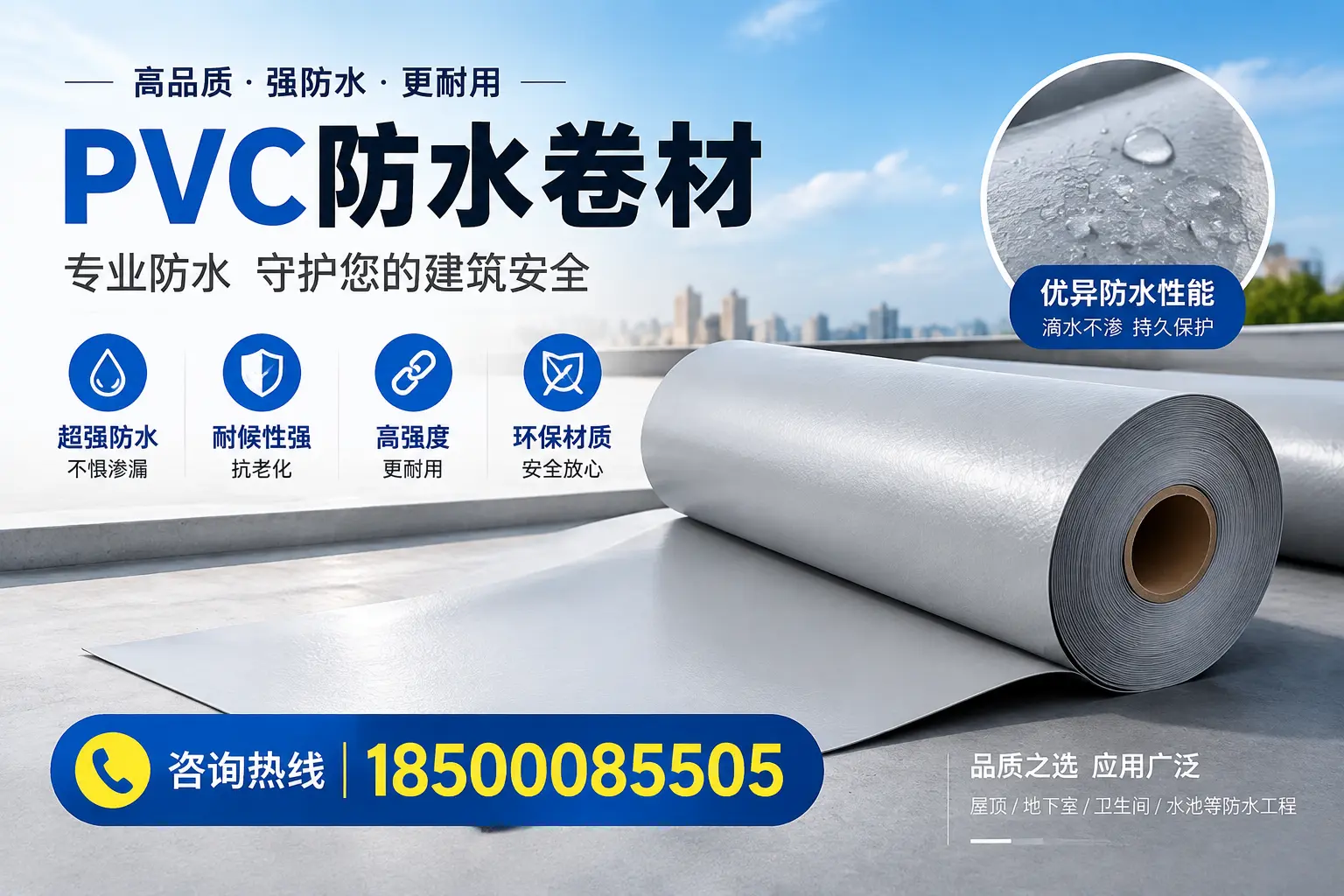 昌吉地区pvc防水卷材的市场现状与发展趋势